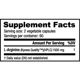 NutraBio Arginine AAKG 142 serv.