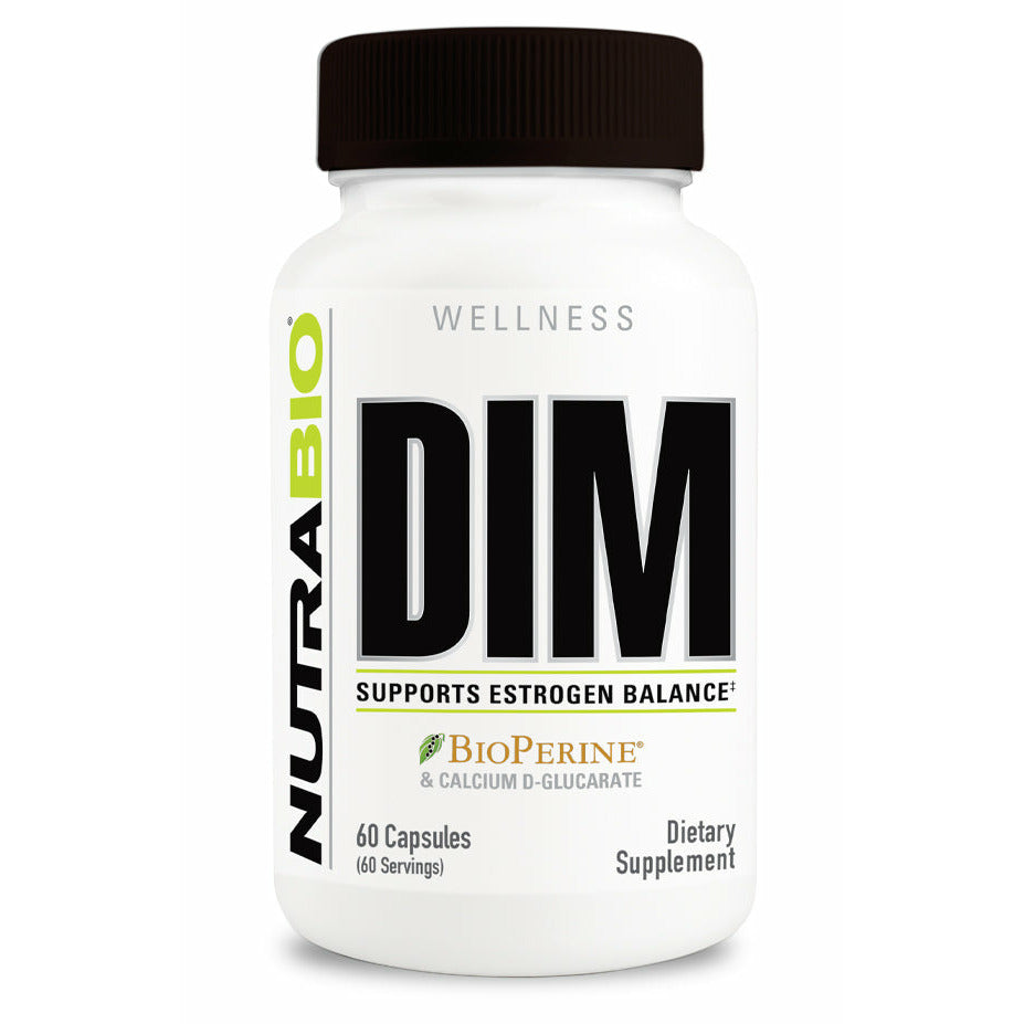 NutraBio DIM (100mg) - 60 Vegetable Capsules