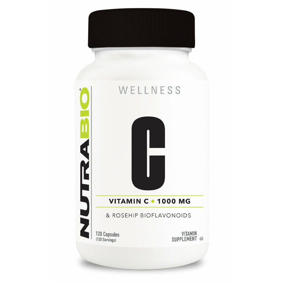 NutraBio Vitamin C with Rose Hips 1,000mg