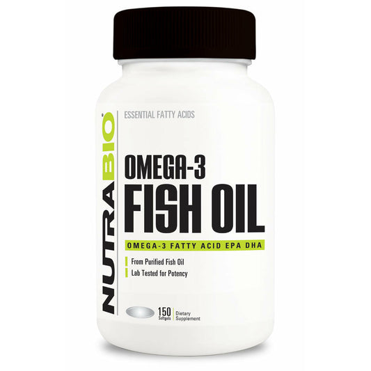 NutraBio Omega 3 Fish Oil 150 Softgels