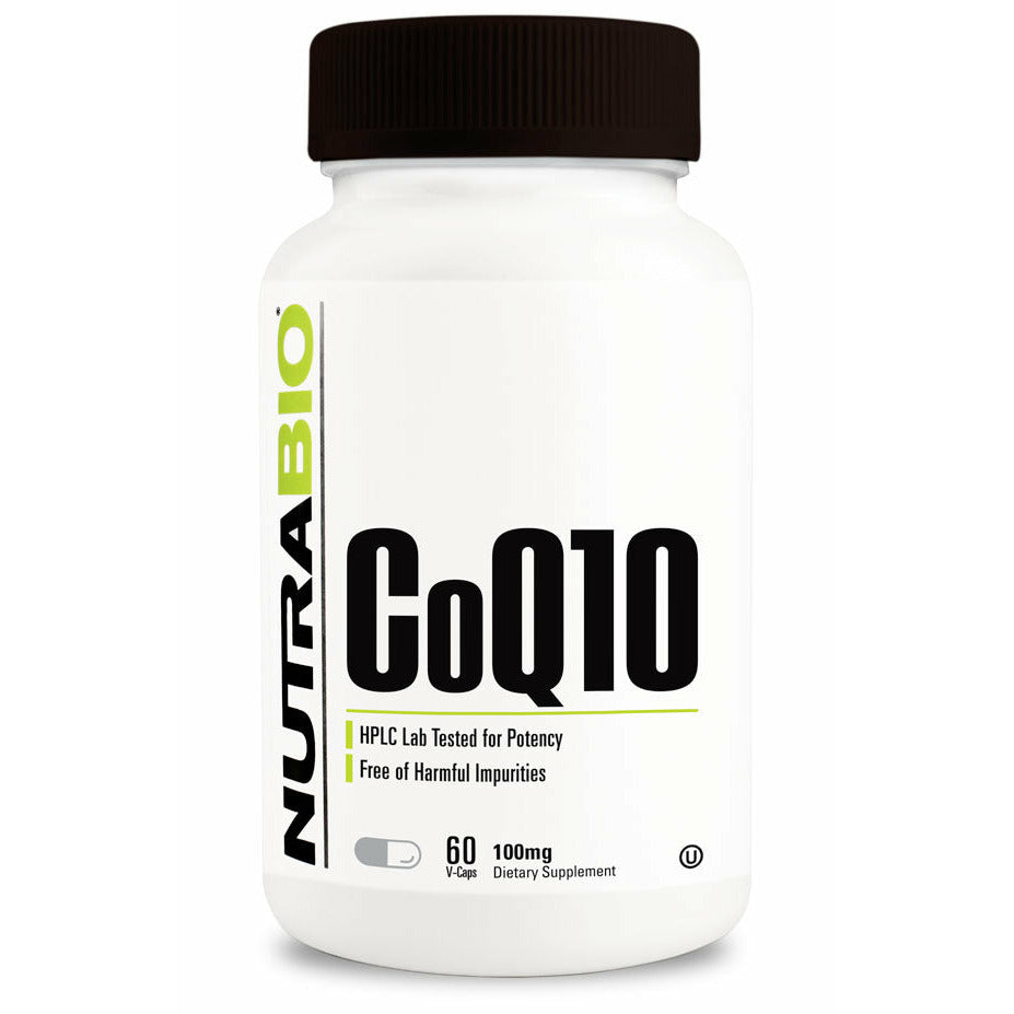NutraBio CoQ10 (100mg) - 60 Vegetable Capsules