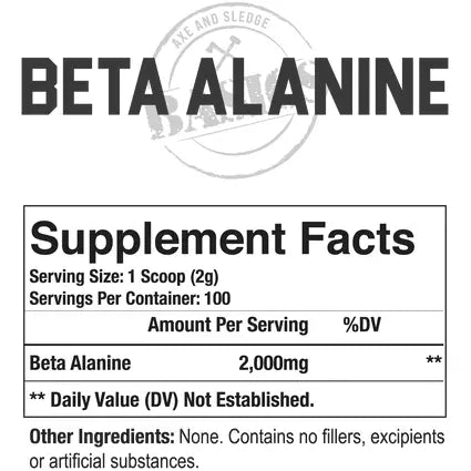 Axe & Sledge Beta Alanine